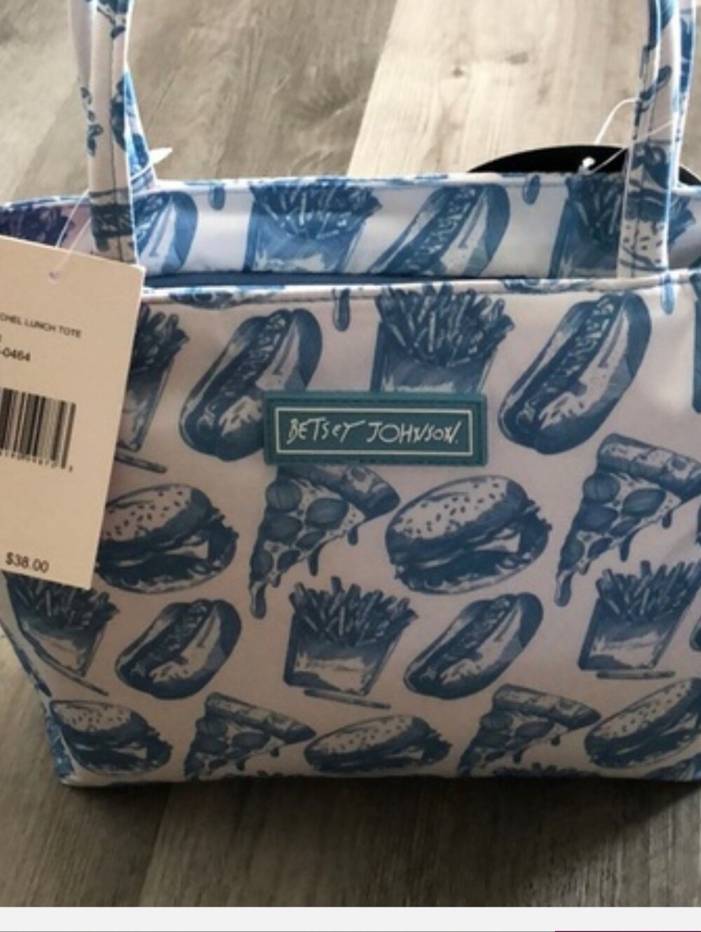 Betsy Johnson Fast Food Print Insulared Tote Nwt - Picture 3 of 3
